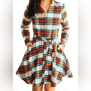 KJP Santa baby flannel a line dress size m